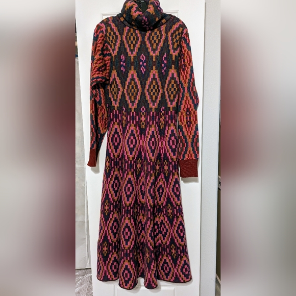 FARM Rio Dresses Farm Rio Tapestry Scarf Sweater Dress Poshmark